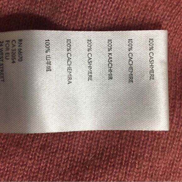 Free People NWT Rose Poppy Cashmere Sweater Size Medium - Picture 9 of 9